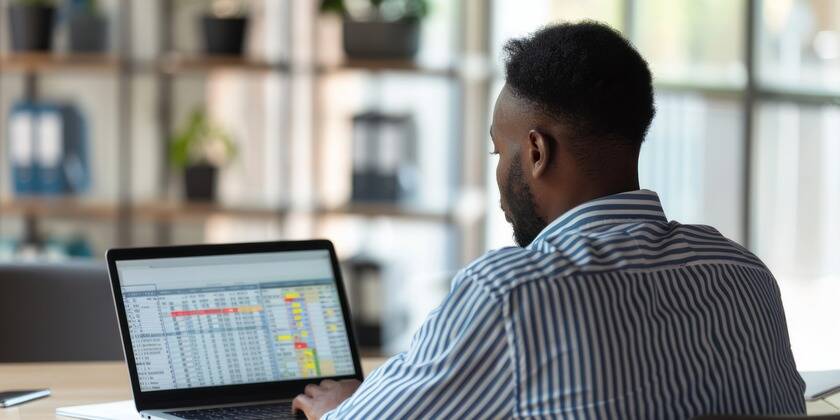 small business owner following accounting cycle